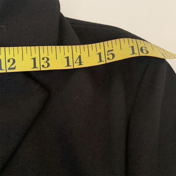 Mossimo Women's Black Open Front Blazer Jacket Size M Notched Collar Tailored - Picture 12 of 15